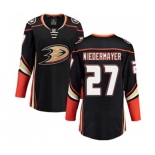 Women Anaheim Ducks #27 Scott Niedermayer Fanatics Branded Black Home Breakaway Hockey Jersey