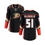 Women Anaheim Ducks #51 Blake McLaughlin Authentic Black Home Fanatics Branded Breakaway Hockey Jersey