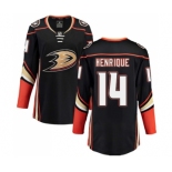 Women's Anaheim Ducks #14 Adam Henrique Authentic Black Home Fanatics Branded Breakaway NHL Jersey