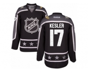 Women's Reebok Anaheim Ducks #17 Ryan Kesler Authentic Black Pacific Division 2017 All-Star NHL Jersey