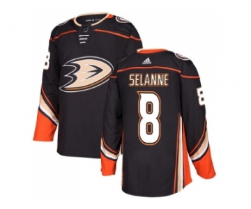 Youth Adidas Anaheim Ducks #8 Teemu Selanne Black Home Authentic Stitched NHL Jersey