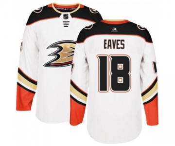 Youth Anaheim Ducks #18 Patrick Eaves Authentic White Away Hockey Jersey