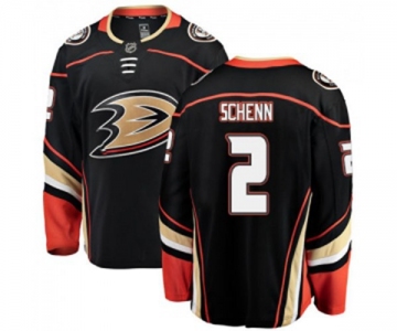 Youth Anaheim Ducks #2 Luke Schenn Authentic Black Home Fanatics Branded Breakaway Hockey Jersey