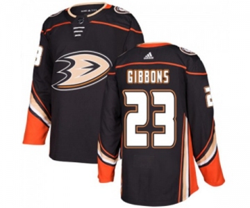 Youth Anaheim Ducks #23 Brian Gibbons Authentic Black Home Hockey Jersey