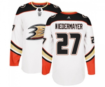 Youth Anaheim Ducks #27 Scott Niedermayer Authentic White Away Hockey Jersey