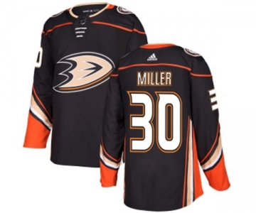 Youth Anaheim Ducks #30 Ryan Miller Authentic Black Home Hockey Jersey