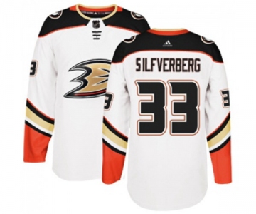 Youth Anaheim Ducks #33 Jakob Silfverberg Authentic White Away Hockey Jersey