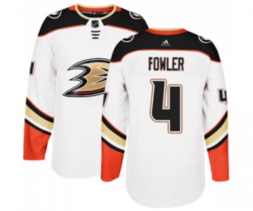 Youth Anaheim Ducks #4 Cam Fowler Authentic White Away Hockey Jersey