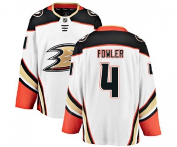 Youth Anaheim Ducks #4 Cam Fowler Fanatics Branded White Away Breakaway Hockey Jersey