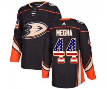 Youth Anaheim Ducks #44 Jaycob Megna Authentic Black USA Flag Fashion Hockey Jersey