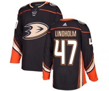 Youth Anaheim Ducks #47 Hampus Lindholm Authentic Black Home Hockey Jersey