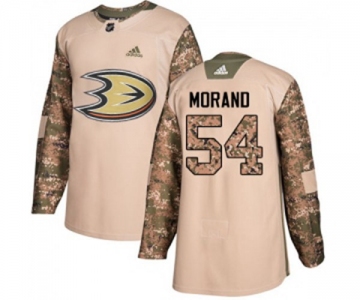 Youth Anaheim Ducks #54 Antoine Morand Authentic Camo Veterans Day Practice Hockey Jersey