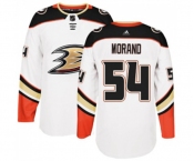 Youth Anaheim Ducks #54 Antoine Morand Authentic White Away Hockey Jersey