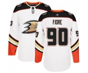 Youth Anaheim Ducks #90 Giovanni Fiore Authentic White Away Hockey Jersey