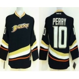 youth nhl jerseys anaheim ducks #10 perry black