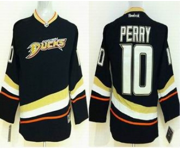 youth nhl jerseys anaheim ducks #10 perry black