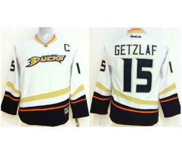 youth nhl jerseys anaheim ducks #15 getzlaf white[2014 new][patch C]