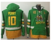 Anaheim Ducks #10 Corey Perry Green Name & Number Pullover NHL Hoodie