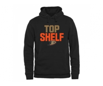 Anaheim Ducks Black Top Shelf Pullover Hoodie