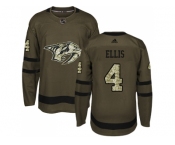 Adidas Nashville Predators #4 Ryan Ellis Green Salute to Service Stitched NHL Jersey