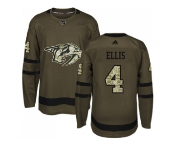 Adidas Nashville Predators #4 Ryan Ellis Green Salute to Service Stitched NHL Jersey