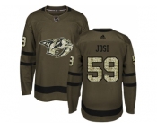 Adidas Nashville Predators #59 Roman Josi Green Salute to Service Stitched NHL Jersey