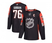 Men Adidas Nashville Predators #76 P.K Subban Black 2018 All-Star Central Division Authentic Stitched NHL Jersey