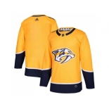 Men Adidas Nashville Predators Blank Yellow Home Authentic Stitched NHL Jersey