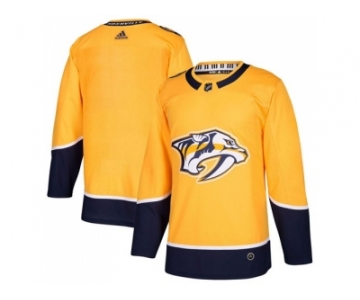 Men Adidas Nashville Predators Blank Yellow Home Authentic Stitched NHL Jersey