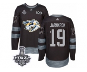 Men's Adidas Nashville Predators #19 Calle Jarnkrok Premier Black 1917-2017 100th Anniversary 2017 Stanley Cup Final NHL Jersey