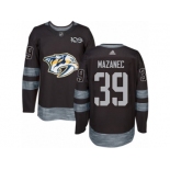 Men's Adidas Nashville Predators #39 Marek Mazanec Authentic Black 1917-2017 100th Anniversary NHL Jersey