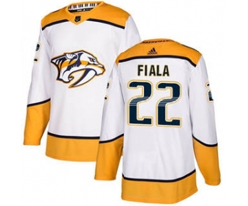 Men's Nashville Predators #22 Kevin Fiala White Road Stitched Hockey Jersey