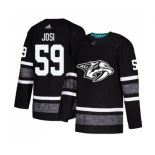 Men's Nashville Predators #59 Roman Josi Authentic Black 2019 All-Star Hockey Jersey