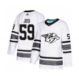 Men's Nashville Predators #59 Roman Josi Authentic White 2019 All-Star Hockey Jersey