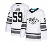 Men's Nashville Predators #59 Roman Josi Authentic White 2019 All-Star Hockey Jersey