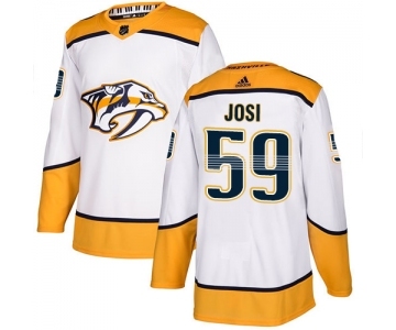 Men's Nashville Predators #59 Roman Josi Authentic White Away Hockey Jersey