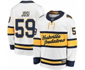 Men's Nashville Predators #59 Roman Josi Fanatics Branded White 2020 Winter Classic Breakaway Hockey Jersey