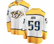 Men's Nashville Predators #59 Roman Josi Fanatics Branded White Away Breakaway Hockey Jersey