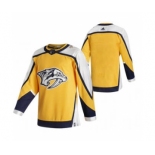 Men's Nashville Predators Blank Yellow 2020-21 Reverse Retro Alternate Hockey Jersey