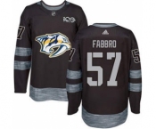 Men's Predators #57 Dante Fabbro Black 1917-2017 100th Anniversary Stitched Hockey Jersey