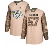 Men's Predators #57 Dante Fabbro Camo Authentic 2017 Veterans Day Stitched Hockey Jersey