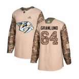 Men's Predators #64 Mikael Granlund Camo 2017 Veterans Day Stitched Hockey Jersey