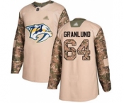 Men's Predators #64 Mikael Granlund Camo 2017 Veterans Day Stitched Hockey Jersey