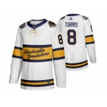 Men's Predators #8 Kyle Turris White 2020 Winter Classic Retro Authentic Hockey Jersey