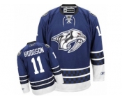 Men's Reebok Nashville Predators #11 Cody Hodgson Authentic Blue Third NHL Jersey