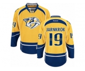 Men's Reebok Nashville Predators #19 Calle Jarnkrok Authentic Gold Home NHL Jersey