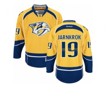 Men's Reebok Nashville Predators #19 Calle Jarnkrok Authentic Gold Home NHL Jersey