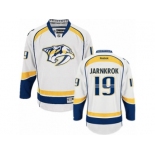 Men's Reebok Nashville Predators #19 Calle Jarnkrok Authentic White Away NHL Jersey