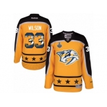 Men's Reebok Nashville Predators #33 Colin Wilson Authentic Gold Home 2017 Stanley Cup Final NHL Jersey New Style