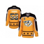 Men's Reebok Nashville Predators #58 Dante Fabbro Authentic Gold Home 2017 Stanley Cup Final NHL Jersey New Style